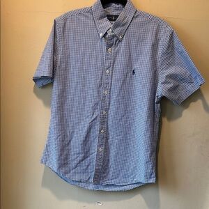 Polo Ralph Lauren Blue and White Checkered Shirt